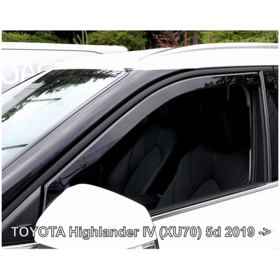 TOYOTA HIGHLANDER (XU70) 5D 2019+ ΑΝΕΜΟΘΡΑΥΣΤΕΣ ΑΥΤΟΚΙΝΗΤΟΥ ΑΠΟ ΕΥΚΑΜΠΤΟ ΦΙΜΕ ΠΛΑΣΤΙΚΟ HEKO - 2 ΤΕΜ.