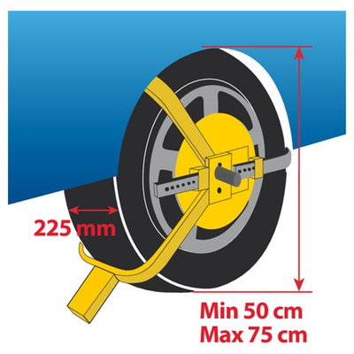 ΑΝΤΙΚΛΕΠΤΙΚΟ ΡΟΔΑΣ ΑΥΤΟΚΙΝΗΤΟΥ ΤΡΟΧΟΥ WHELL CLAMP 13-18 INCH