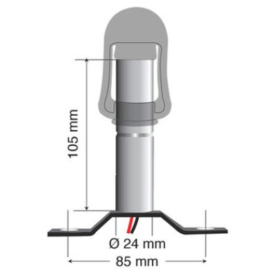Βάση Στήριξης Φάρου FIX-3 85mm