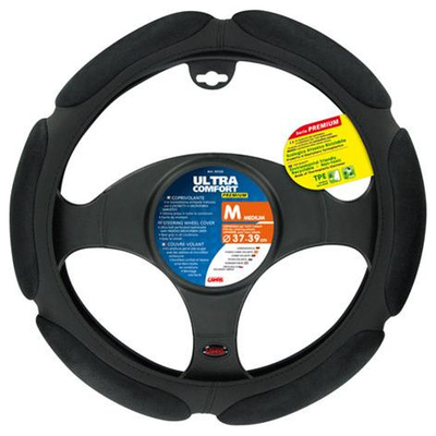 ΚΑΛΥΜΜΑ ΤΙΜΟΝΙΟΥ ULTRA-COMFORT ΜΑΥΡΟ ΧΡΩΜΑ ME ΣΟΥΕΝΤ (SUEDE) ΜΑΞΙΛΑΡΑΚΙΑ ΑΟΣΜΟ ΟΙΚΟΛΟΓΙΚΟ/ ΜΗ ΤΟΞΙΚΟ/ ΑΝΑΚΥΚΛΩΣΙΜΟ ΥΛΙΚΟ