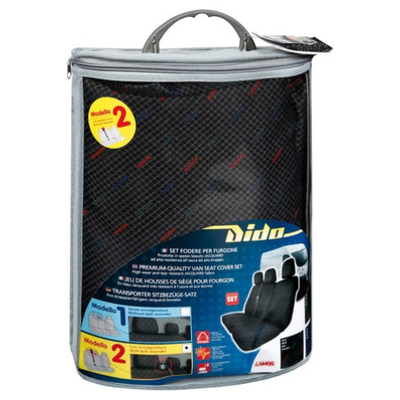 Καλύμματα Καθισμάτων Dido-2, με επανατυλικτήρα ζώνης - Γκρι