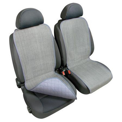 ΠΛΑΤΟΚΑΘΙΣΜΑΤΑ ΨΑΘΑ/ ΒΑΜΒΑΚΕΡΟ ΥΦΑΣΜΑ ΚΑΠΙΤΟΝΕ  ΔΙΠΛΗΣ ΟΨΗΣ STRIPS ΓΚΡΙ (ΦΑΡΔΟΣ 42 CM) 2ΤΕΜ.