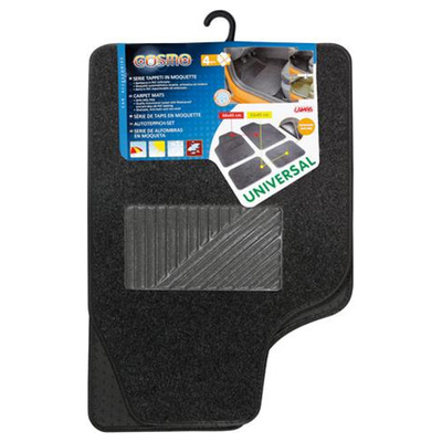 Πατάκια ΜΟΚΕΤΑ+PVC COSMO 45x66+45x33 4τεμ. Ανθρακί