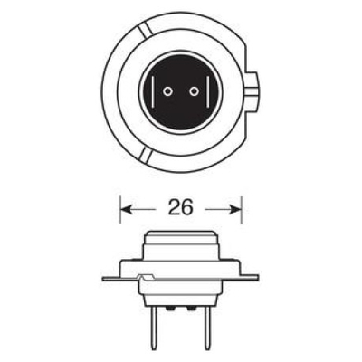 H7 12V 55W PX26d XENON TOP 4.800K +120%  2ΤΕΜ.