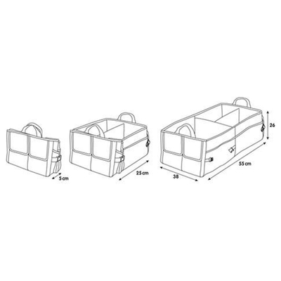 ORGANIZER ΠΟΡΤ ΜΠΑΓΚΑΖ DELUXE (L) 55 Χ 38 cm