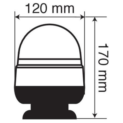 ΦΑΡΟΣ RL-4 12V/24V 3 ΧΡΗΣΕΩΝ ΜΑΓΝΗΤΙΚΟΣ ΠΟΡΤΟΚΑΛΙ 120x170mm