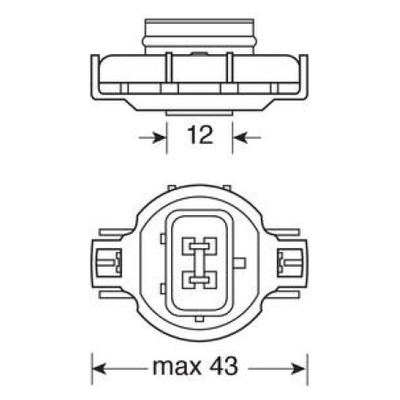 PS24W 12V 24W 310lm PG20-3 4.100K BLU-XE 2τεμ. σε κουτί