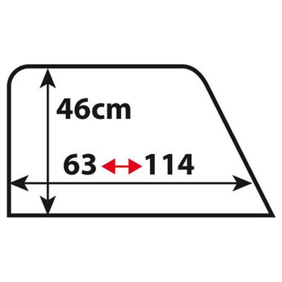 ΠΛΑΙΝΑ ΚΟΥΡΤΙΝΑΚΙΑ ΕΛΑΣΤΙΚΑ ΦΟΡΕΤΑ CAPS 2in1 63>114x46cm LAMPA - 2 ΤΕΜ.