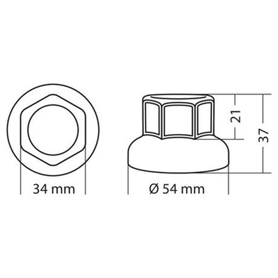 ΚΑΠΑΚΙΑ ΜΠΟΥΛΟΝΙΩΝ ΦΟΡΤΗΓΟΥ ΧΑΛΥΒΔΙΝΑ INOX 32mm 40ΤΕΜ.