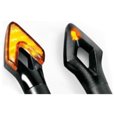 ΦΛΑΣ ΜΟΤΟ LUM LED 12V 75x27mm ΜΑΥΡΑ 2 ΤΕΜ.