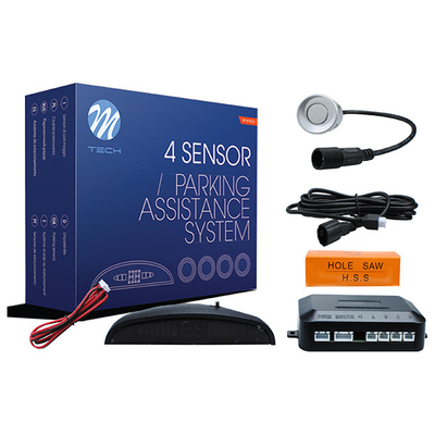 ΣΥΣΤΗΜΑ ΠΑΡΚΑΡΙΣΜΑΤΟΣ 9-15 V ΜΕ 4 ΔΙΑΙΡΟΥΜΕΝΟΥΣ ΑΙΣΘΗΤΗΡΕΣ (ΑΣΗΜΙ) 21,5mm ΚΑΙ ΟΘΟΝΗ M-TECH
