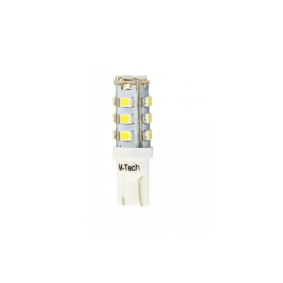 W5W 12V T10 W2,1x9,5d LED 16xSMD3528 ΛΕΥΚΟ (ΚΑΡΦΩΤΟ ΑΚΑΛΥΚΟ) BLISTER 2ΤΕΜ.