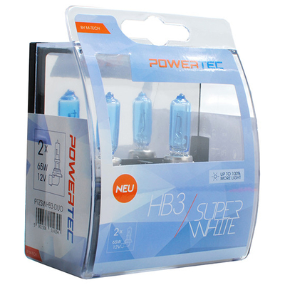 HB3 12V 65W 3.450K P20d POWERTECK SUPERWHITE 2ΤΕΜ.