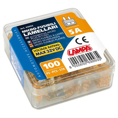 ΑΣΦΑΛΕΙΕΣ MICRO 5Amp 12/32V ΣΕ ΚΟΥΤΑΚΙ 100ΤΕΜ.
