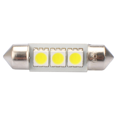 ΛΑΜΠΑΚΙΑ ΠΛΑΦΟΝΙΕΡΑΣ C5W/C10W 12V 0,72W SV8,5 36mm CAN-BUS LED 3xSMD5050 PREMIUM ΛΕΥΚΟ BLISTER 2ΤΕΜ