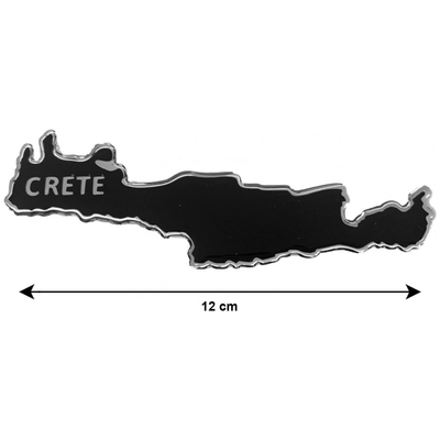 ΚΡΗΤΗ ΑΥΤΟΚΟΛΛΗΤΟ 12 cm ΜΑΥΡΟ/ΧΡΩΜΙΟ ΜΕ ΕΠΙΚΑΛΥΨΗ ΕΠΟΞΕΙΔΙΚΗΣ ΡΥΤΙΝΗΣ (ΥΓΡΟ ΓΥΑΛΙ) - 1 ΤΕΜ.