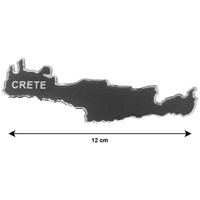 ΚΡΗΤΗ ΑΥΤΟΚΟΛΛΗΤΟ 12 cm ΓΚΡΙ/ΧΡΩΜΙΟ ΜΕ ΕΠΙΚΑΛΥΨΗ ΕΠΟΞΕΙΔΙΚΗΣ ΡΥΤΙΝΗΣ (ΥΓΡΟ ΓΥΑΛΙ) - 1 ΤΕΜ.