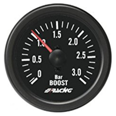 ΜΠΑΡΟΜΕΤΡΟ 0-3.0 BAR ΜΑΥΡΟ 52mm 2 INCH BLACK LINE ΓΙΑ ΚΙΝΗΤΗΡΕΣ TURBODIESEL