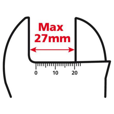 ΓΑΛΛΙΚΟ ΚΛΕΙΔΙ ΧΡΩΜΙΟ-ΒΑΝΑΔΙΟ (CRV) ΜΑΥΡΟ 8'' 200mm (max 27mm) 1ΤΕΜ.