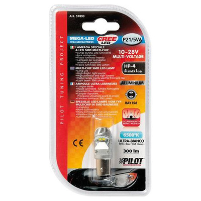 P21/5W 10-28V BAY15d MEGA-LED 300LM ΔΙΑΘΛΑΣΗΣ ΛΕΥΚΟ (ΔΙΠΟΛΙΚΟ) BLISTER 1ΤΕΜ.