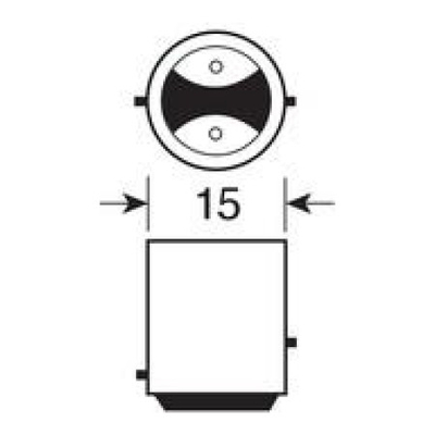 P21/5W 10-28V BAY15d MEGA-LED 300LM ΔΙΑΘΛΑΣΗΣ ΛΕΥΚΟ (ΔΙΠΟΛΙΚΟ) BLISTER 1ΤΕΜ.