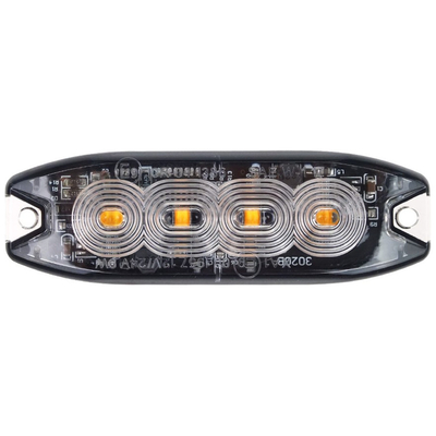 ΣΤΡΟΜΠΟ 12/24V 10x3x0,9cm ΠΟΡΤΟΚΑΛΙ 4LED 12W (4x3W) R65 R10 IP68 AMiO - 1 ΤΕΜ.