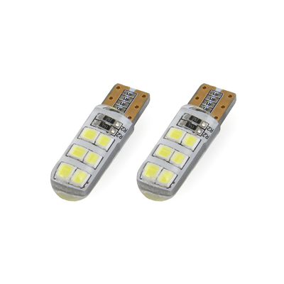 T10 ΛΑΜΠΑΚΙ STANDARD LED SILCA 12V - 1,5W - 5600K - 12LED (ΛΕΥΚΟ/ΨΥΧΡΟ) AMiO - 2 ΤΕΜ.