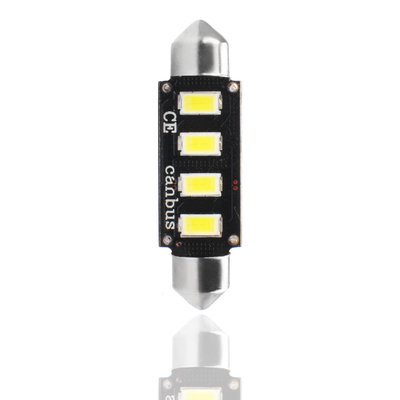 ΛΑΜΠΑΚΙΑ ΠΛΑΦΟΝΙΕΡΑΣ C5W/C10W 12V 2W SV8,5 41mm CAN-BUS+RADIATOR LED 4xSMD5730 ΛΕΥΚΟ 1ΤΕΜ. M-TECH