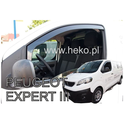 CITROEN JUMPY 3 / SPACETOURER / TOYOTA PROACE 2 / PEUGEOT EXPERT 3 / TRAVELLER 2016+ / OPEL VIVARO 3 2019+ ΖΕΥΓΑΡΙ ΑΝΕΜΟΘΡΑΥΣΤΕΣ VAN ΑΠΟ ΕΥΚΑΜΠΤΟ ΦΙΜΕ ΠΛΑΣΤΙΚΟ HEKO - 2 ΤΕΜ.