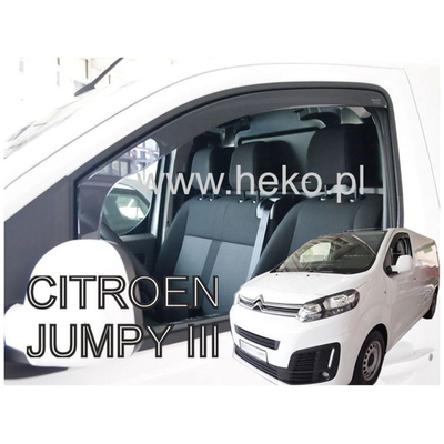 CITROEN JUMPY 3 / SPACETOURER / TOYOTA PROACE 2 / PEUGEOT EXPERT 3 / TRAVELLER 2016+ / OPEL VIVARO 3 2019+ ΖΕΥΓΑΡΙ ΑΝΕΜΟΘΡΑΥΣΤΕΣ VAN ΑΠΟ ΕΥΚΑΜΠΤΟ ΦΙΜΕ ΠΛΑΣΤΙΚΟ HEKO - 2 ΤΕΜ.