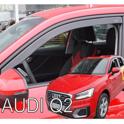 AUDI Q2 5D 2016+ ΖΕΥΓΑΡΙ ΑΝΕΜΟΘΡΑΥΣΤΕΣ ΑΠΟ ΕΥΚΑΜΠΤΟ ΦΙΜΕ ΠΛΑΣΤΙΚΟ HEKO - 2 ΤΕΜ.