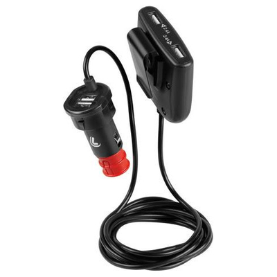 ΦΟΡΤΙΣΤΗΣ ΑΝΤΑΠΤΟΡΑΣ ΑΝΑΠΤΗΡΑ 4USB 12/24V ΜΕ ΚΑΛΩΔΙΟ 180cm 7800mA FAST CHARGE EXTENDER