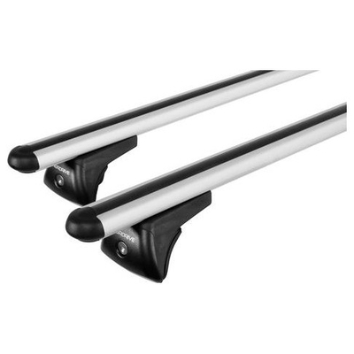 ΜΠΑΡΕΣ ΟΡΟΦΗΣ (L) 127cm IN RAIL STEEL ΑΛΟΥΜΙΝΙΟΥ 2ΤΕΜ. ΜΕ ΚΛΕΙΔΑΡΙΕΣ ΓΙΑ ΟΧΗΜΑΤΑ ΜΕ FLUSH RAILIN