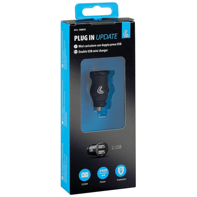 ΦΟΡΤΙΣΤΗΣ ΑΝΑΠΤΗΡΑ ΜΕ 2 ΘΥΡΕΣ USB 2100mA 12/24V LED FAST CHARGE