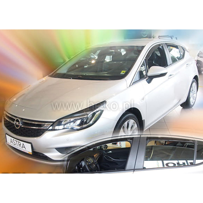 OPEL ASTRA K 5D 2015+ HTB / SPORTS TOURER  ΖΕΥΓΑΡΙ ΑΝΕΜΟΘΡΑΥΣΤΕΣ ΑΠΟ ΕΥΚΑΜΠΤΟ ΦΙΜΕ ΠΛΑΣΤΙΚΟ HEKO - 2 ΤΕΜ.