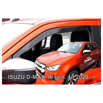 ISUZU D-MAX 4D 2020+ ΖΕΥΓΑΡΙ ΑΝΕΜΟΘΡΑΥΣΤΕΣ ΑΠΟ ΕΥΚΑΜΠΤΟ ΦΙΜΕ ΠΛΑΣΤΙΚΟ HEKO - 2 ΤΕΜ.