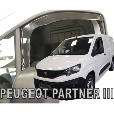 PEUGEOT PARTNER III 2D / PEUGEOT RIFTER 4D/5D / CITROEN BERLINGO III 4D/5D / OPEL COMBO E 4D/5D LOV 2018+ ΖΕΥΓΑΡΙ ΑΝΕΜΟΘΡΑΥΣΤΕΣ ΑΠΟ ΕΥΚΑΜΠΤΟ ΦΙΜΕ ΠΛΑΣΤΙΚΟ HEKO - 2 ΤΕΜ.