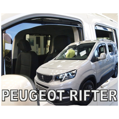 CITROEN BERLINGO III/PEUGEOT RIFTER/OPEL COMBO E 4D/5D LOV 2018+ ΣΕΤ ΑΝΕΜΟΘΡΑΥΣΤΕΣ ΑΥΤΟΚΙΝΗΤΟΥ ΑΠΟ ΕΥΚΑΜΠΤΟ ΦΙΜΕ ΠΛΑΣΤΙΚΟ HEKO - 4 ΤΕΜ.