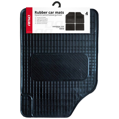 ΠΑΤΑΚΙΑ ΛΑΣΤΙΧΟ ΜΑΥΡΑ RCM-02 AMiO - 4 ΤΕΜ.