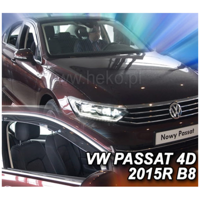 VW PASSAT 4D/5D 2014+ ΖΕΥΓΑΡΙ ΑΝΕΜΟΘΡΑΥΣΤΕΣ ΑΠΟ ΕΥΚΑΜΠΤΟ ΦΙΜΕ ΠΛΑΣΤΙΚΟ HEKO - 2 ΤΕΜ.