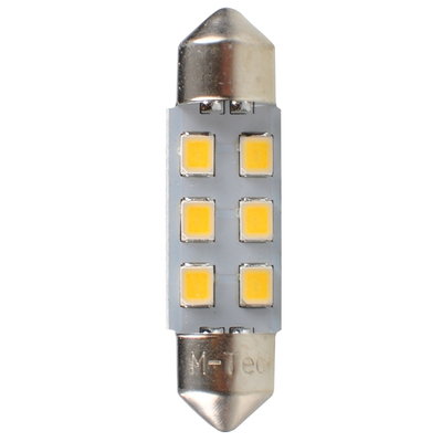 ΛΑΜΠΑΚΙΑ ΠΛΑΦΟΝΙΕΡΑΣ C5W 12V SV8.5 36mm 0,5W 6xSMD2835 LED OSRAM ΛΕΥΚΟ  BLISTER 2ΤΕΜ. M-TECH