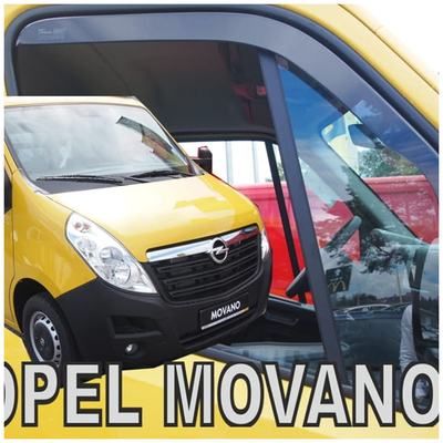 OPEL MOVANO B 2010+ / RENAULT MASTER 3 2010-2019 / MASTER IV 2019+ / NISSAN NV400 2011+ ΜΑΚΡΥ ΖΕΥΓΑΡΙ ΑΝΕΜΟΘΡΑΥΣΤΕΣ VAN ΑΠΟ ΕΥΚΑΜΠΤΟ ΦΙΜΕ ΠΛΑΣΤΙΚΟ HEKO - 2 ΤΕΜ.