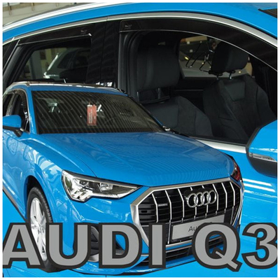 AUDI Q3 5D 2018+ ΣΕΤ ΑΝΕΜΟΘΡΑΥΣΤΕΣ ΑΥΤΟΚΙΝΗΤΟΥ ΑΠΟ ΕΥΚΑΜΠΤΟ ΦΙΜΕ ΠΛΑΣΤΙΚΟ HEKO - 4 ΤΕΜ.