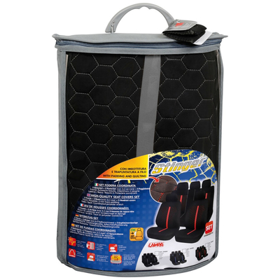 ΚΑΛΥΜΜΑΤΑ ΚΑΘΙΣΜΑΤΩΝ STINGER ΜΑΥΡΟ/ΓΚΡΙ ΣΕΤ