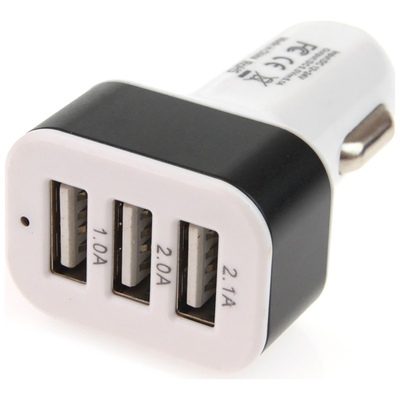 ΦΟΡΤΙΣΤΗΣ ΑΝΑΠΤΗΡΑ ΜΕ 3 ΘΥΡΕΣ USB 12/24V 5100mA (1Α, 2Α, 2.1Α) AMiO - 1 ΤΕΜ.