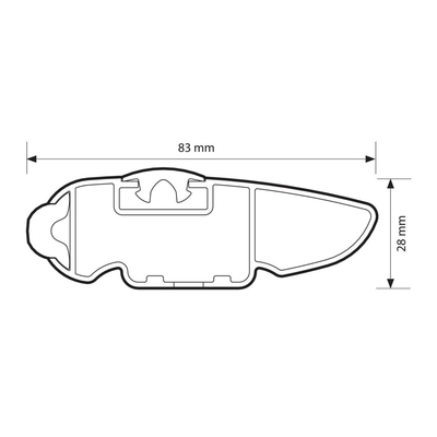 ΜΠΑΡΕΣ ΟΡΟΦΗΣ ΑΝΟΔΙΩΜΕΝΟΥ ΑΛΟΥΜΙΝΙΟΥ SILENZIO (M) 120 cm NORDRIVE - 2 ΤΕΜ.