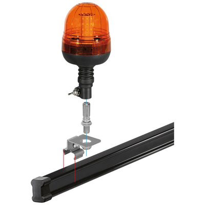 ΑΝΤΑΠΤΟΡΑΣ ΓΙΑ ΒΑΣΗ ΣΤΗΡΙΞΗΣ ΦΑΡΟΥ ΓΙΑ ΜΠΑΡΕΣ ΟΡΟΦΗΣ KARGO ΣΙΔΕΡΕΝΙΕΣ NORDRIVE -1ΤΕΜ.