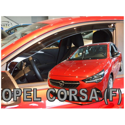 OPEL CORSA F 5D 2019+ / PEUGEOT 208 5D 2019+ ΖΕΥΓΑΡΙ ΑΝΕΜΟΘΡΑΥΣΤΕΣ ΑΠΟ ΕΥΚΑΜΠΤΟ ΦΙΜΕ ΠΛΑΣΤΙΚΟ HEKO - 2 ΤΕΜ.