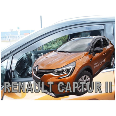 RENAULT CAPTUR 5D 2019+ ΖΕΥΓΑΡΙ ΑΝΕΜΟΘΡΑΥΣΤΕΣ ΑΠΟ ΕΥΚΑΜΠΤΟ ΦΙΜΕ ΠΛΑΣΤΙΚΟ HEKO - 2 ΤΕΜ.