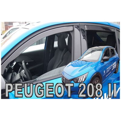 OPEL CORSA F 5D 2019+ / PEUGEOT 208 5D 2019+ ΣΕΤ ΑΝΕΜΟΘΡΑΥΣΤΕΣ ΑΥΤΟΚΙΝΗΤΟΥ ΑΠΟ ΕΥΚΑΜΠΤΟ ΦΙΜΕ ΠΛΑΣΤΙΚΟ HEKO - 4 ΤΕΜ.